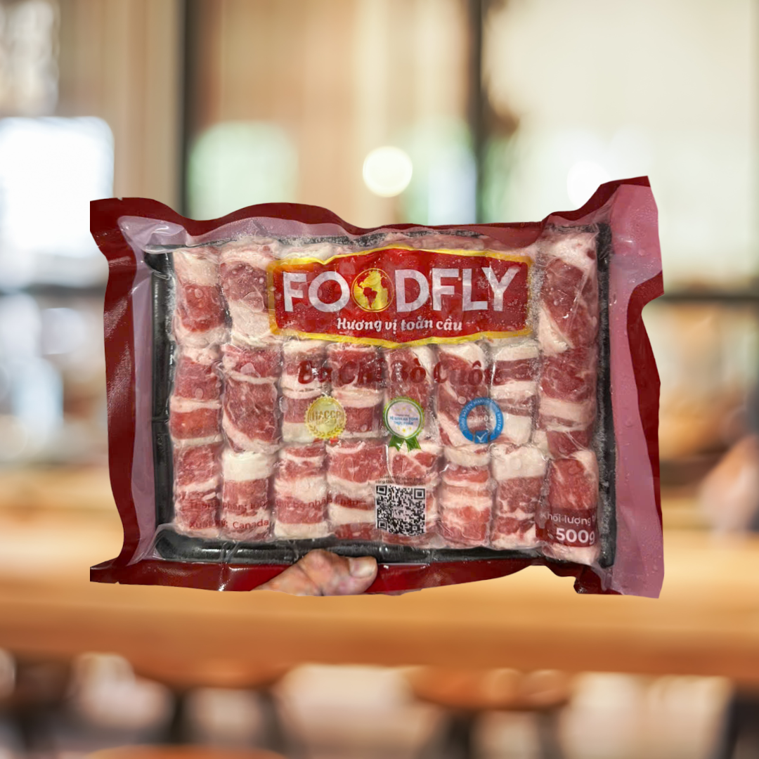 Ba chỉ bò Foodfly. 500g
