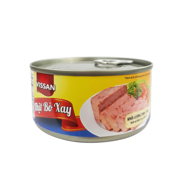 Thịt Bò Xay Vissan. 170g x 4 hộp
